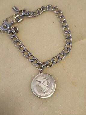 Monet Graduation Day Silver-Tone Charm Bracelet